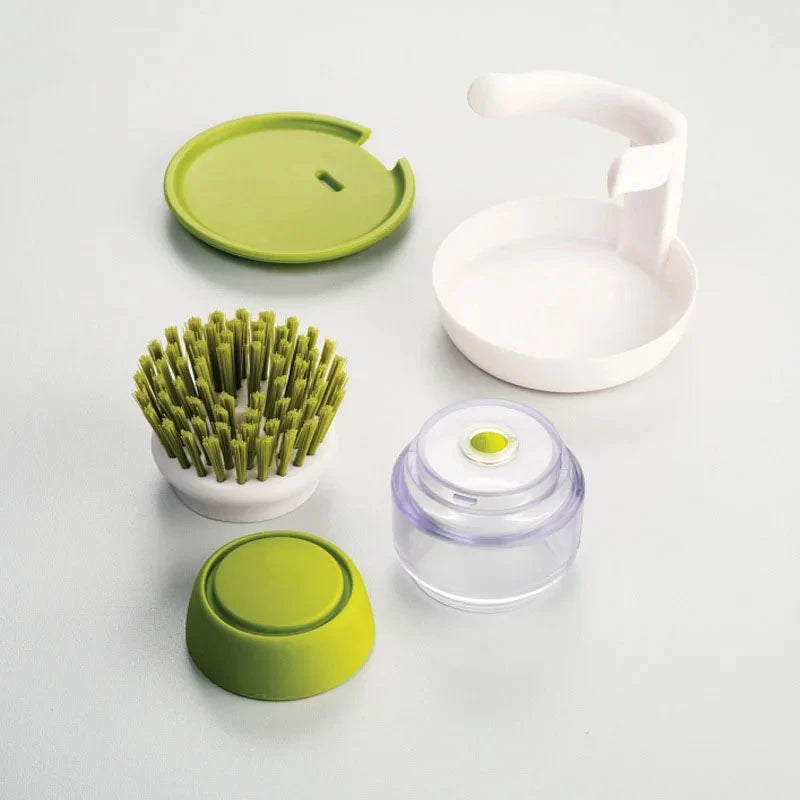 Dishwashing Brush With Soap Dispenser