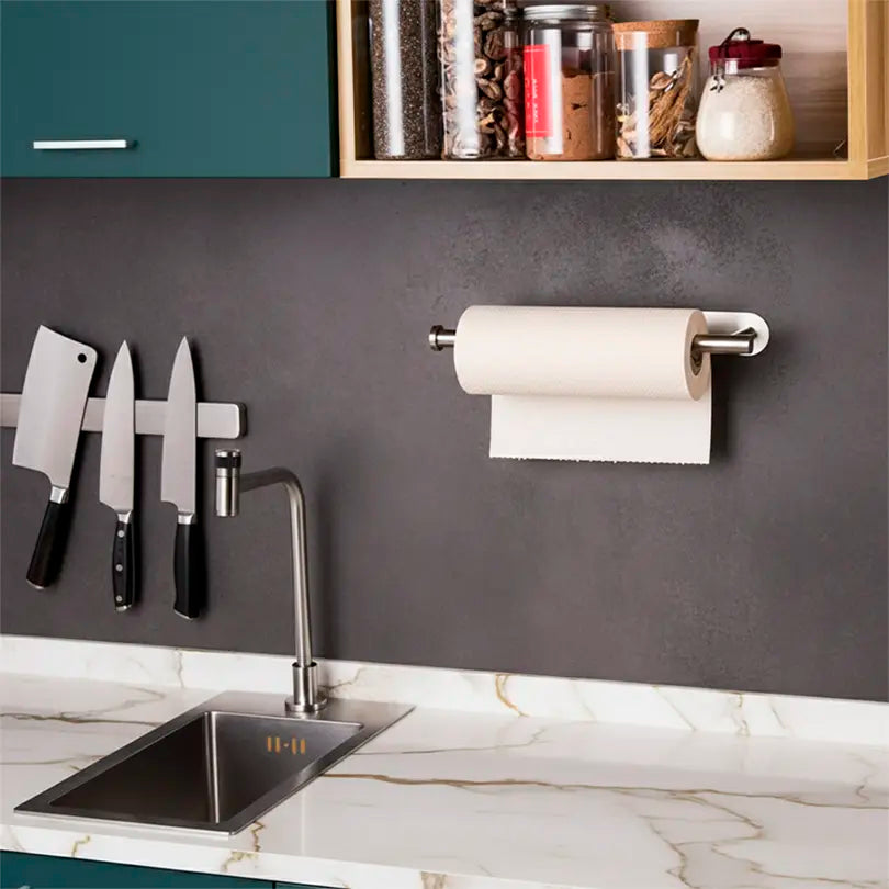 Holder for paper towels, cloths and utensils
