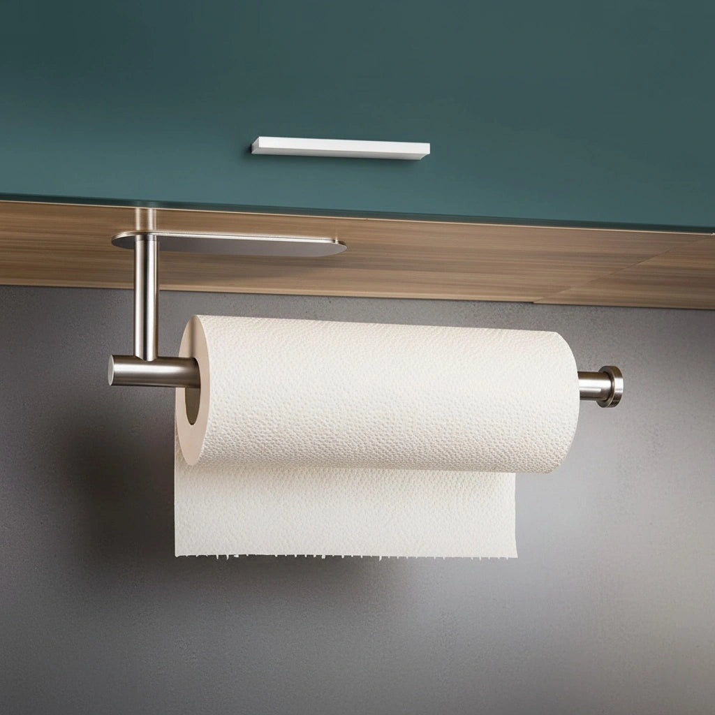 Holder for paper towels, cloths and utensils