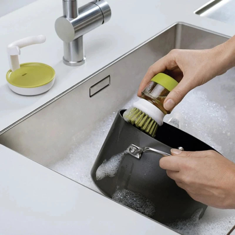 Dishwashing Brush With Soap Dispenser