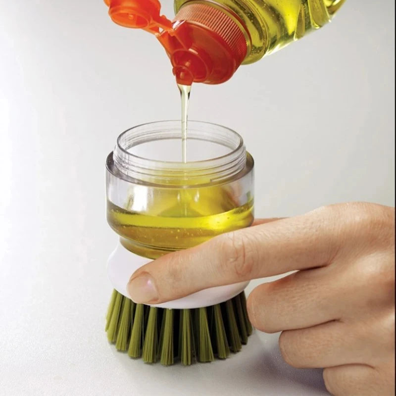 Dishwashing Brush With Soap Dispenser